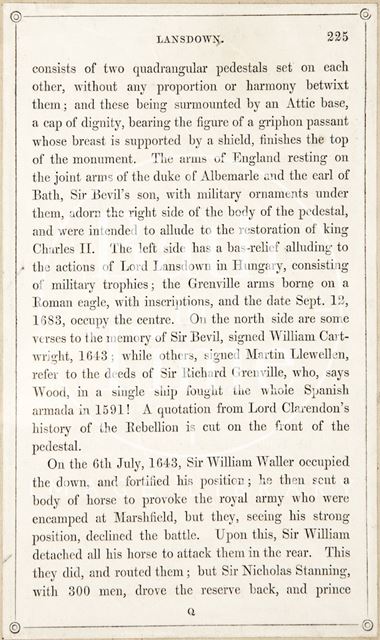 A page from Rambles about Bath and its Neighbourhood 1847