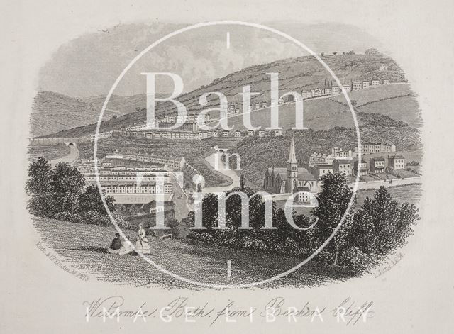 Widcombe, Bath from Beechen Cliff 1854