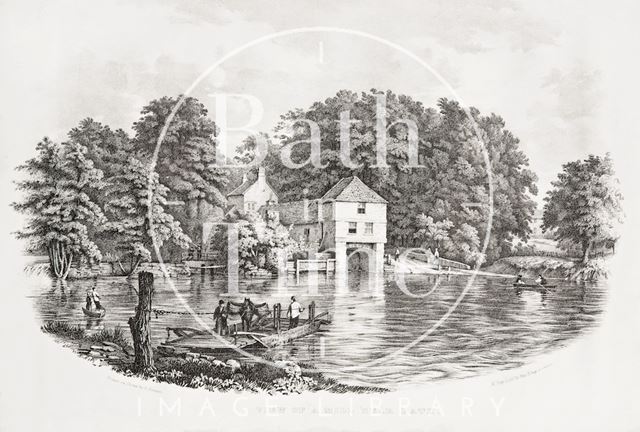 View of the Bathampton Mill Near Bath