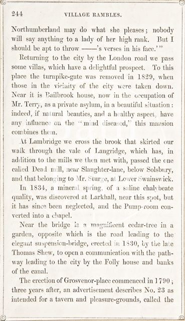 Page 244 from Rambles about Bath and its Neighbourhood 1847