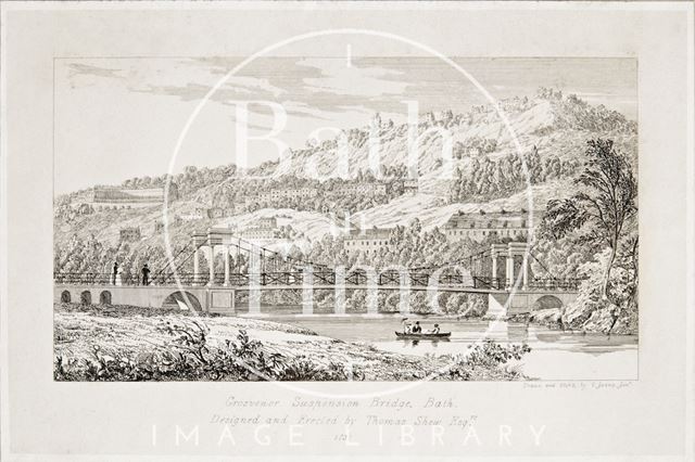 Grosvenor Suspension Bridge, Bath 1830