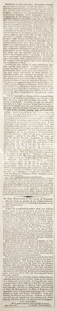 The projected stopping up of the Batheaston Meadows footpath 1826