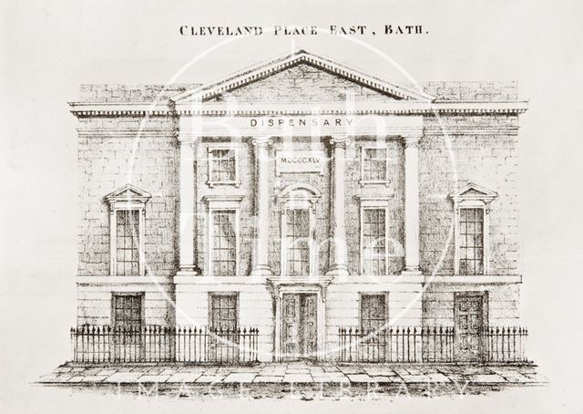 The Eastern Dispensary, Cleveland Place East, Bath c.1845