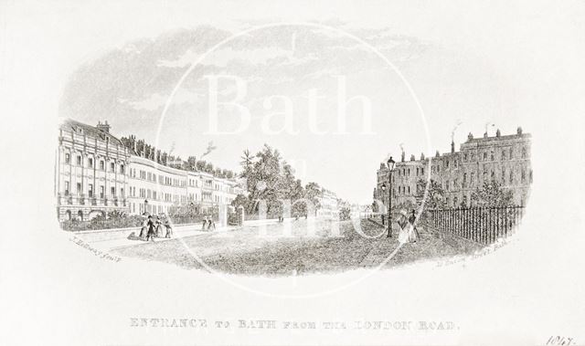 Entrance to Bath from the London Road, Bath c.1837