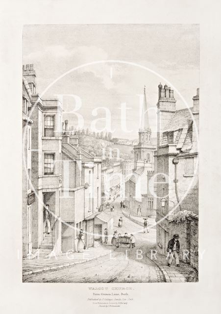 Walcot Church from Guinea Lane, Bath c.1833