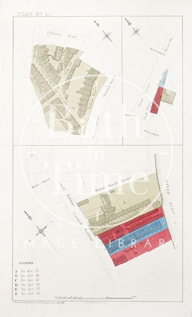 Plans of lots for sale in Walcot, Bath