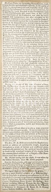 The decision to attach Lockhill Hospital to the Penitentiary, Bath