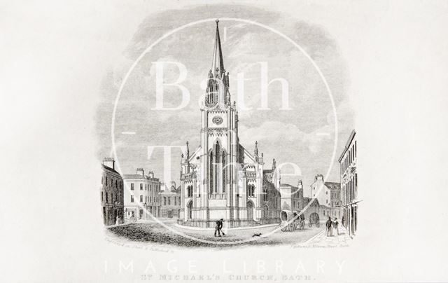 St. Michael's Church, Bath c.1845