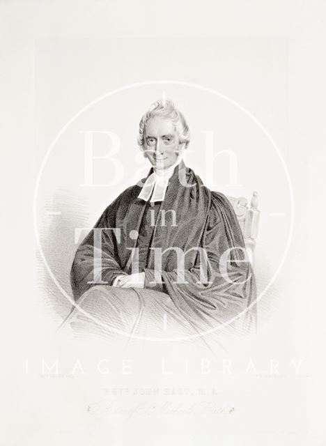 The Rev. John East M.A. Rector of St. Michael's Church, Bath 1852