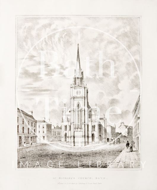 St. Michael's Church, Bath c.1835