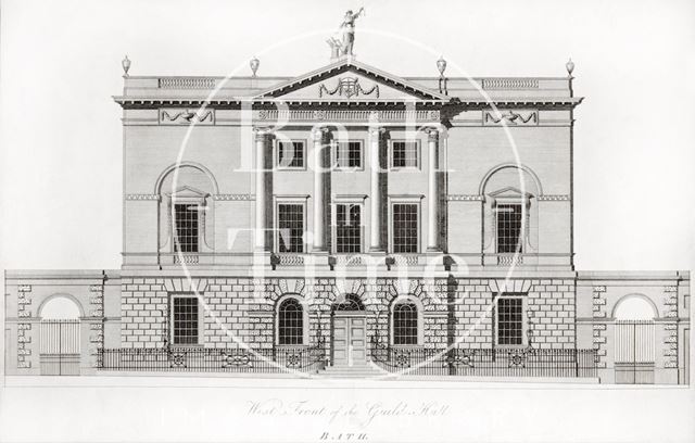 West Front of the Guildhall, Bath c.1780?