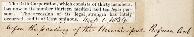 The Bath Corporation now has 13 medical and 10 legal persons 1834