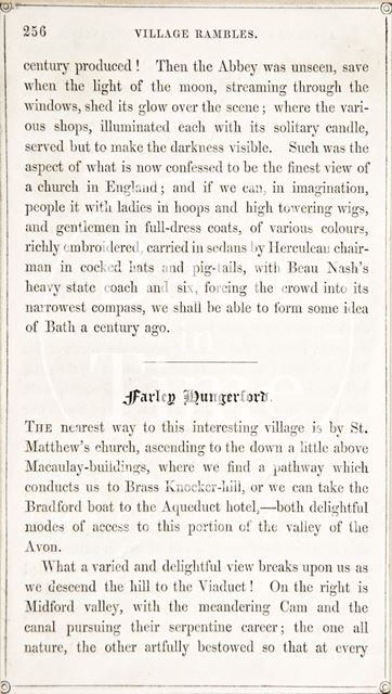 Page 256 from Rambles about Bath and its Neighbourhood 1847