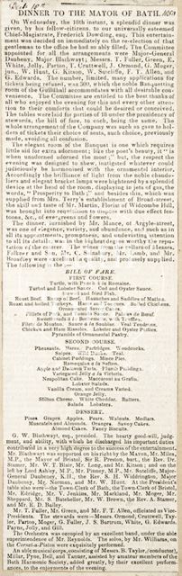 The proceedings of the Citizen's Banquet to the Mayor, Bath 1850