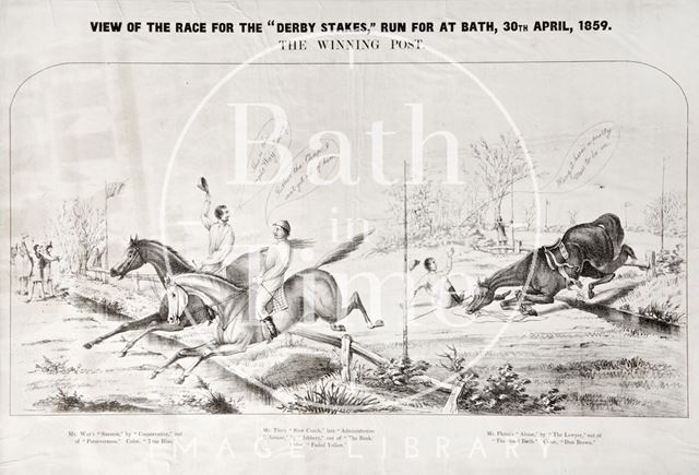 Review of the race for the Derby Stakes' run at Bath 1859