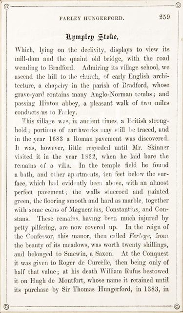 Page 259 from Rambles about Bath and its Neighbourhood 1847