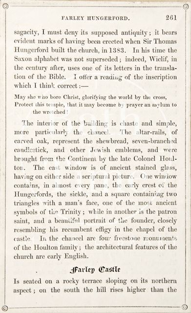 Page 261 from Rambles about Bath and its Neighbourhood 1847