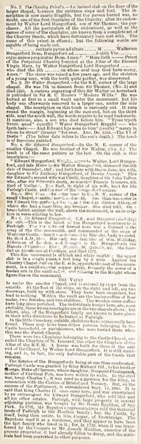 Farleigh Hungerford Castle, Somerset 1852