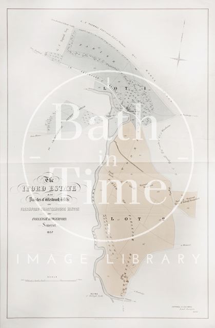 A plan of the Iford Estate in the Parish of Westwood, Wilts. and Freshford Charterhouse Hinton and Farleigh Hungerford, Somerset 1857
