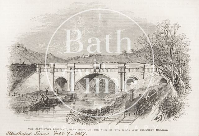 Dundas Aqueduct, Monkton Combe 1857