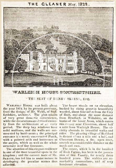 Warleigh House, Somerset 1824