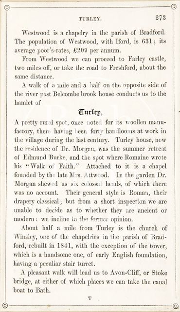 Page 273 from Rambles about Bath and its Neighbourhood 1847