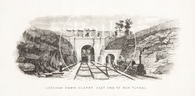 Corsham Down Quarry east end of Box Tunnel, Wiltshire c.1850?