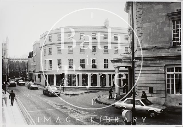 Corner of New Bond Street and Northgate Street, Bath 1985