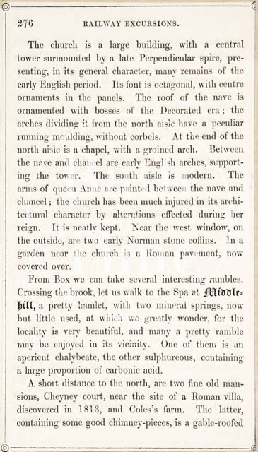 Page 276 from Rambles about Bath and its Neighbourhood 1847