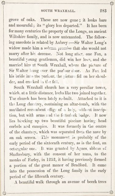 Page 283 from Rambles about Bath and its Neighbourhood 1848