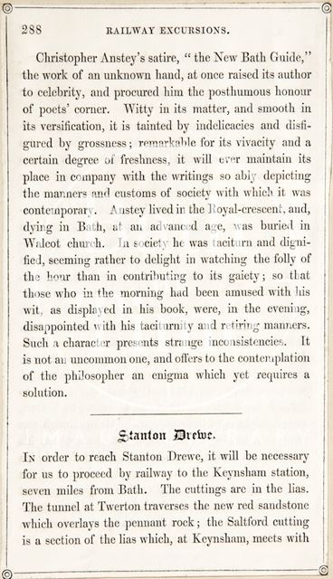 Page 288 from Rambles about Bath and its Neighbourhood 1847