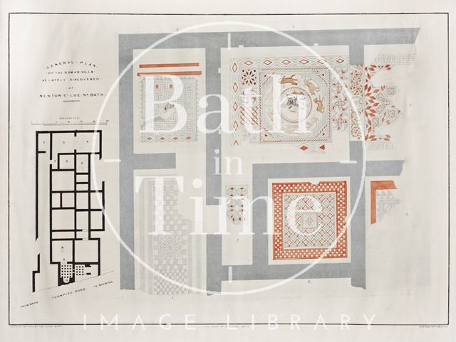 General plan of Roman Villa found at Newton St. Loe 