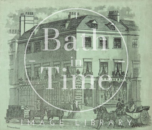 1, Milsom Street, corner of Quiet Street, Bath 1854