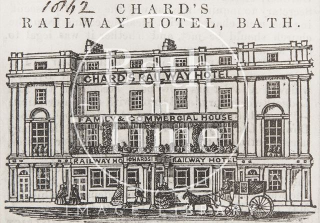 Chards Railway Hotel, Bath 1863