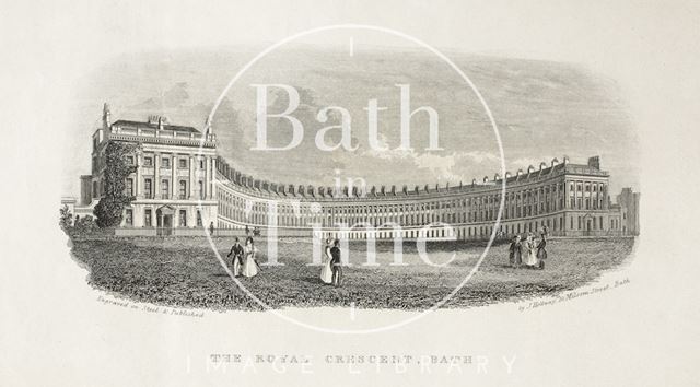 The Royal Crescent, Bath c.1845