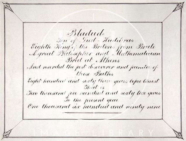 Inscription of Bladud of Bath