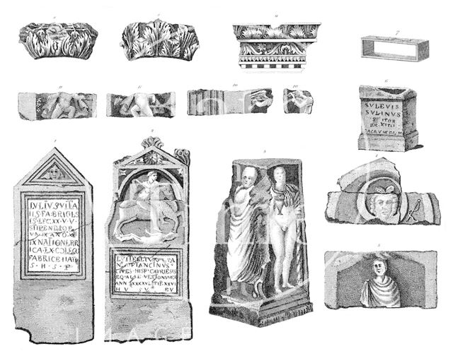 Roman Antiquities Discovered at Bath 1801