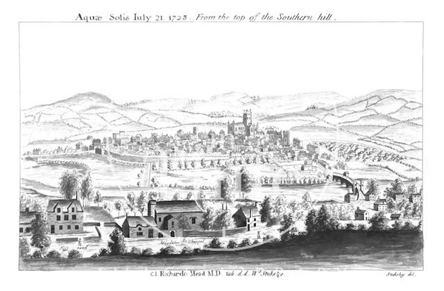 Bath - Aquae Solis. From the top of the Southern Hill 1723