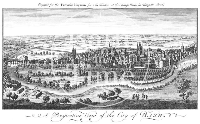 A Perspective View of the City of Bath 1758