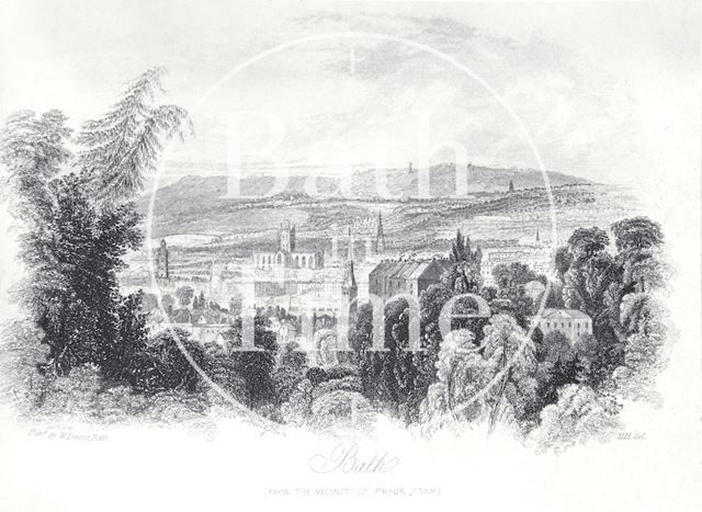 Bath from the vicinity of Prior Park 1850