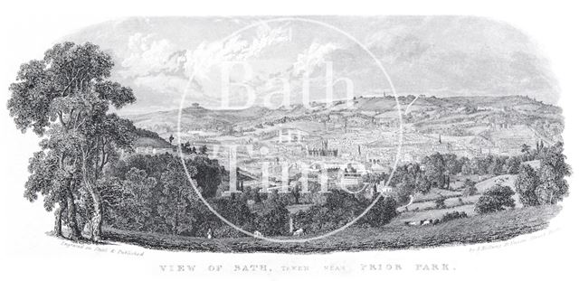 View of Bath, taken near Prior Park c.1837