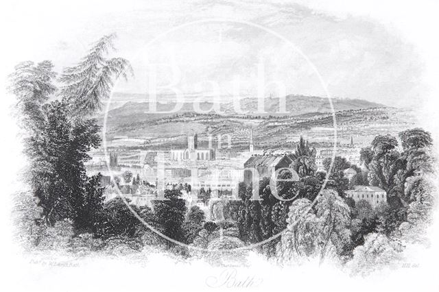 Bath from the vicinity of Prior Park (1838) 1844