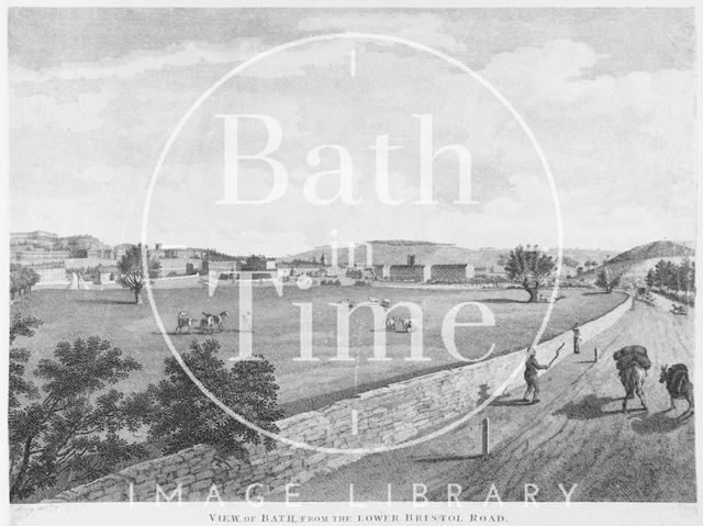 View of Bath from the Lower Bristol Road 1801