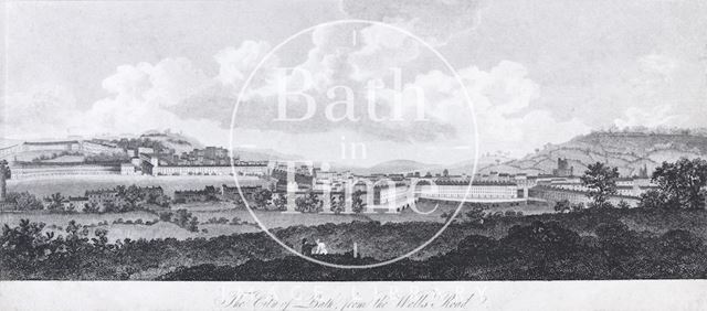 The City of Bath from the Wells Road 1808