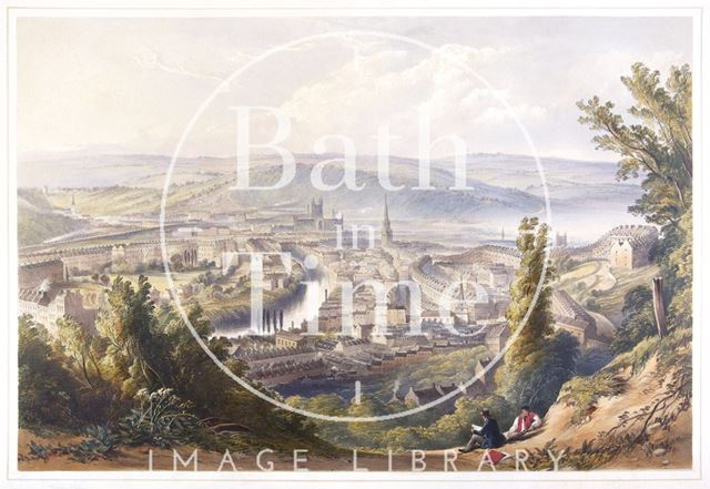 Bath from Beacon Hill 1850