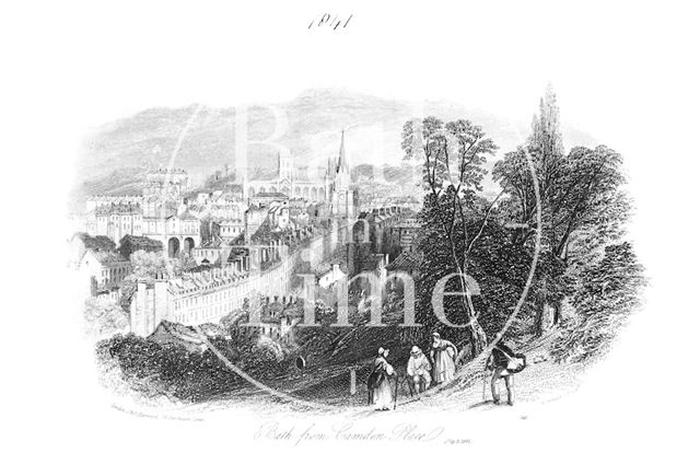 Bath from Camden Place 1841