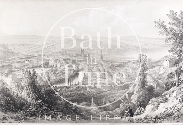 Bath from Beacon Hill 1850