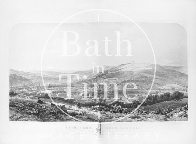 Bath from Sham-Castle 1850