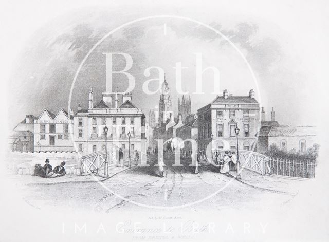 Entrance to Bath, from Bristol & Wells 1850