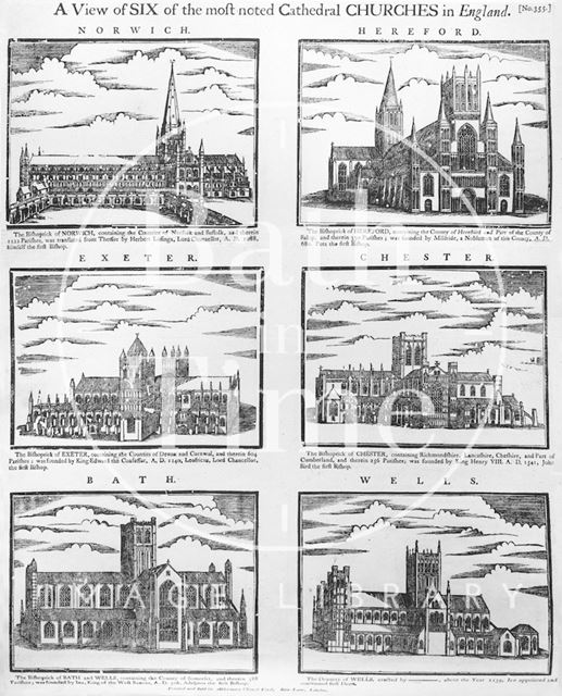 A view of six of most noted cathedral churches in England, supposed date 1716-1720